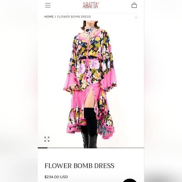 Aratta Floral Bomb Dress - Picture 5 of 6